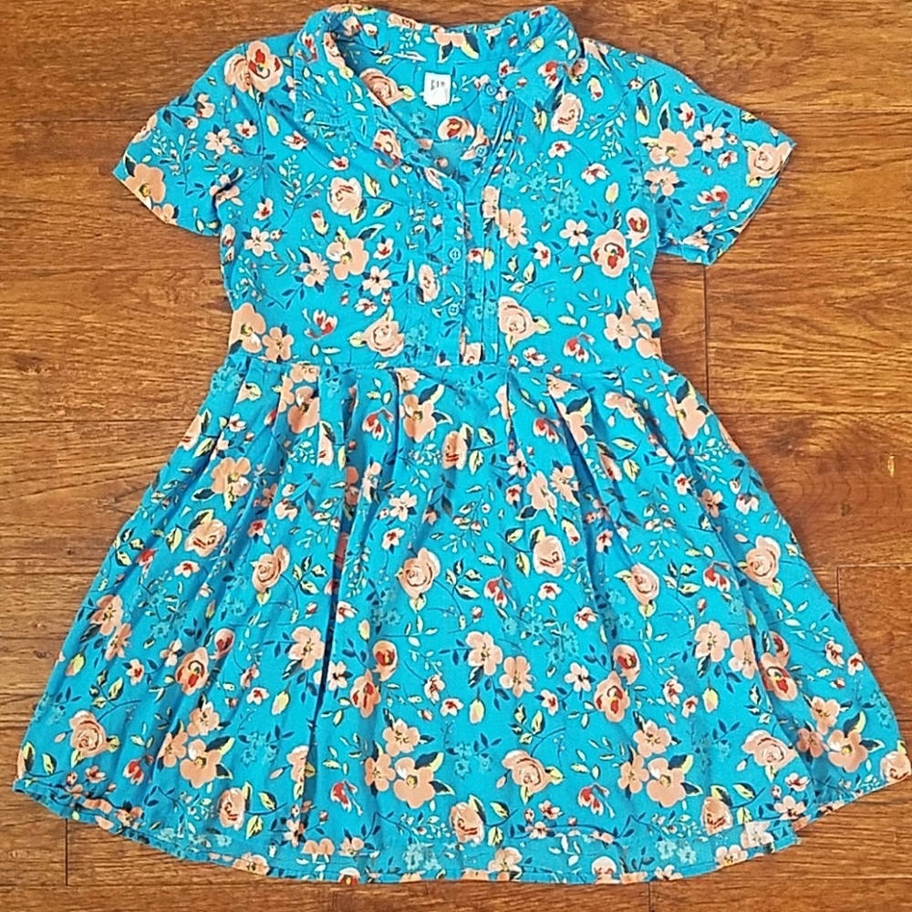 Gap Kids blue floral dress size 10 plus